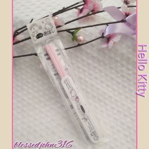 Hello Kitty Chopsticks with case New